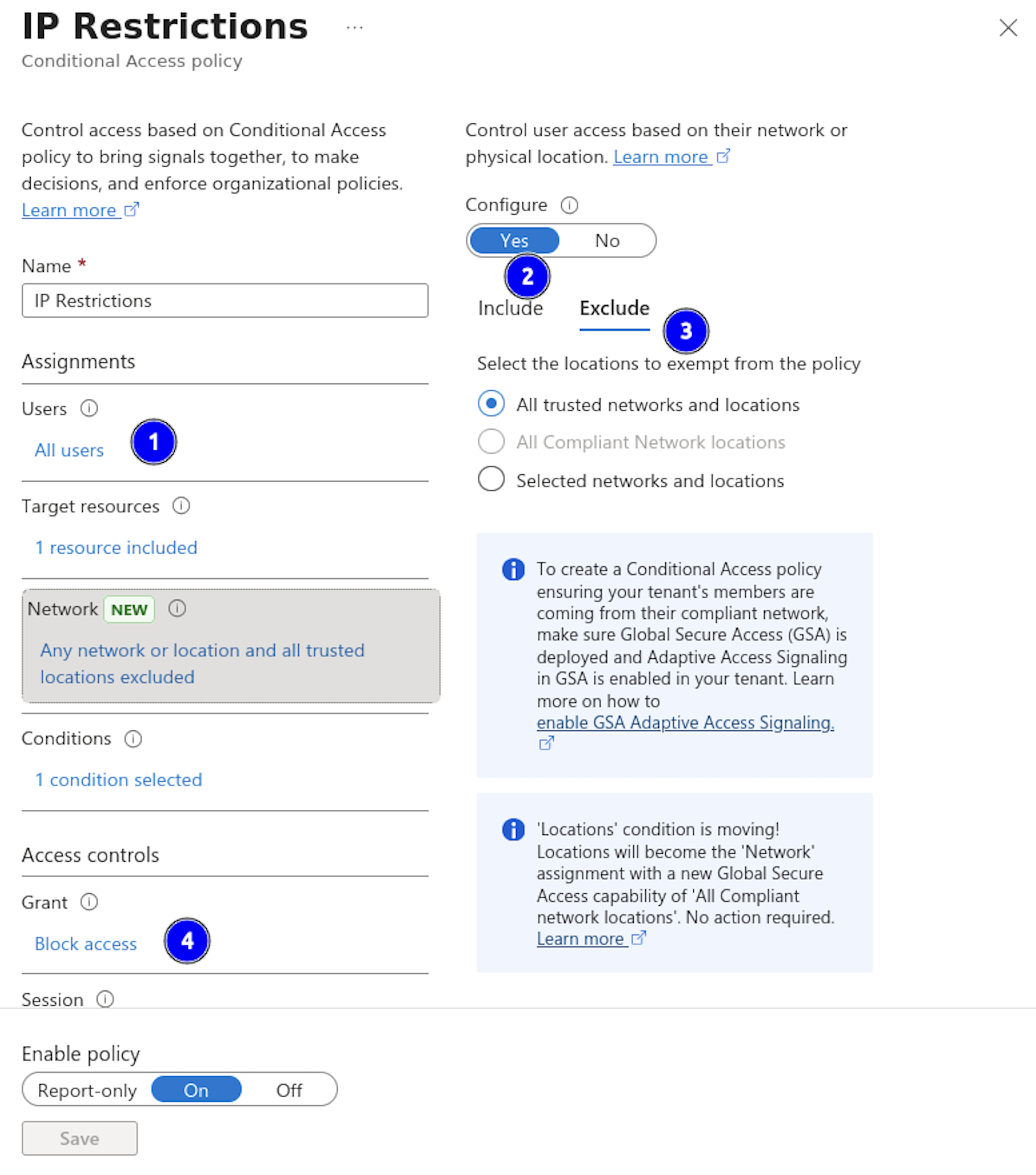 Azure Entra IP Restrictions